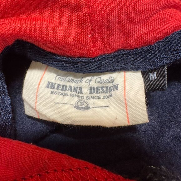 FCB Barcelona 1714 Authentic Hoodie M Navy Blue Fleece Raglan Sleeve By Ikebana - Picture 6 of 11